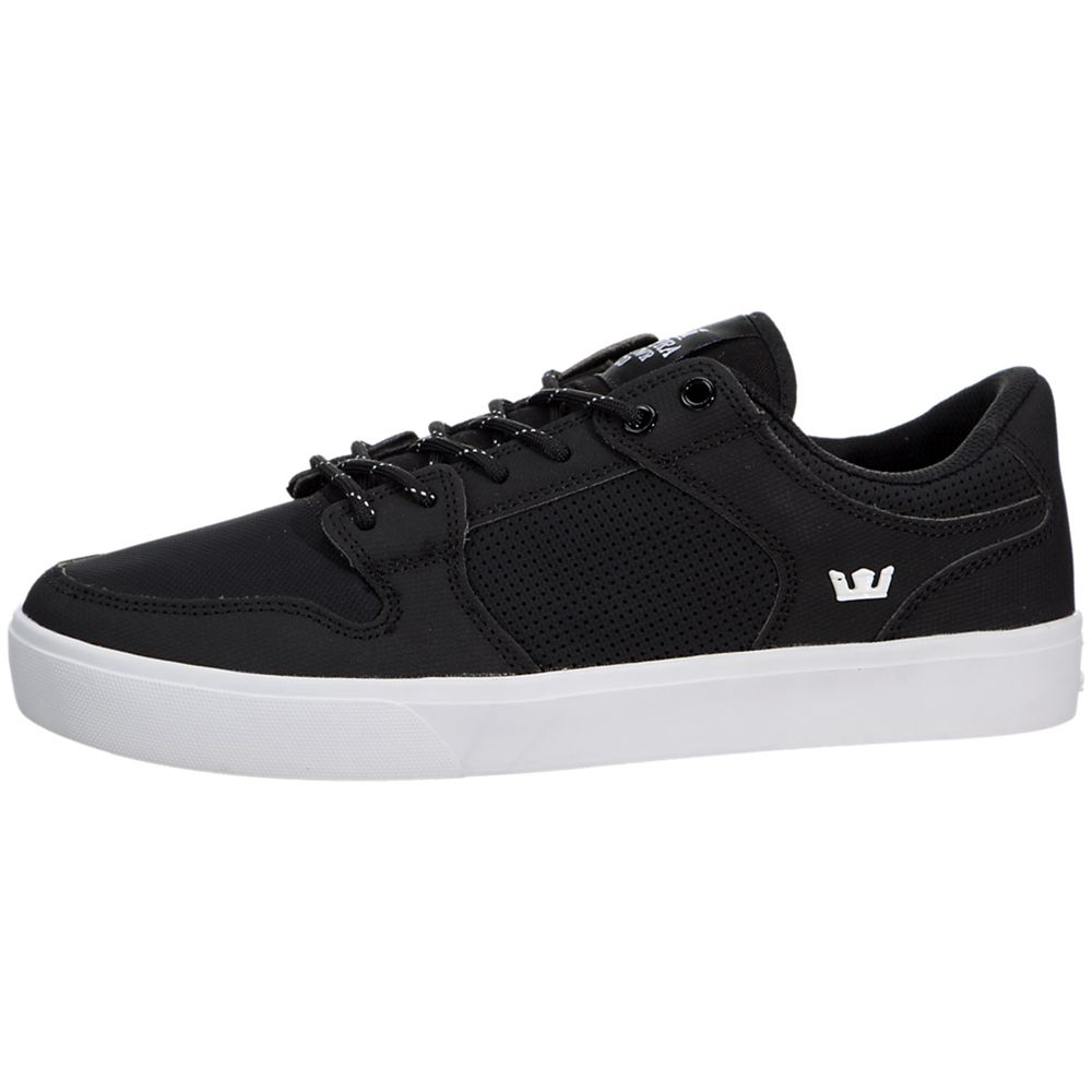 Baskets Basses Supra Vaider LC Noir Black/White Homme | ZRO-37585058